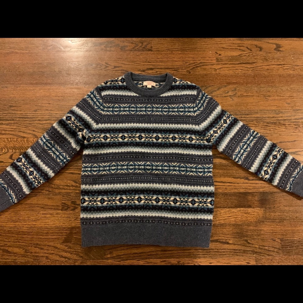 J Crew Wallace & Barnes Fair Isle Sweater